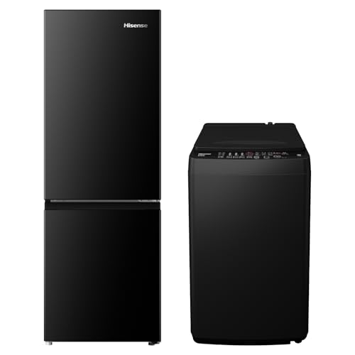 【新生活家電セット】ハイセンス 冷蔵庫 175L 黒 & 洗濯機 5.5kg 黒 一人暮らし 家電セット 2点セット 新生活応援